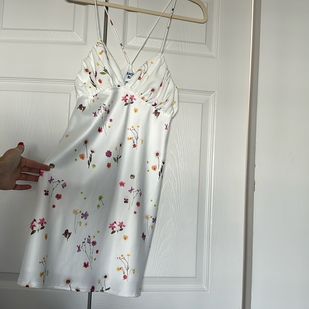 white floral princess polly dress